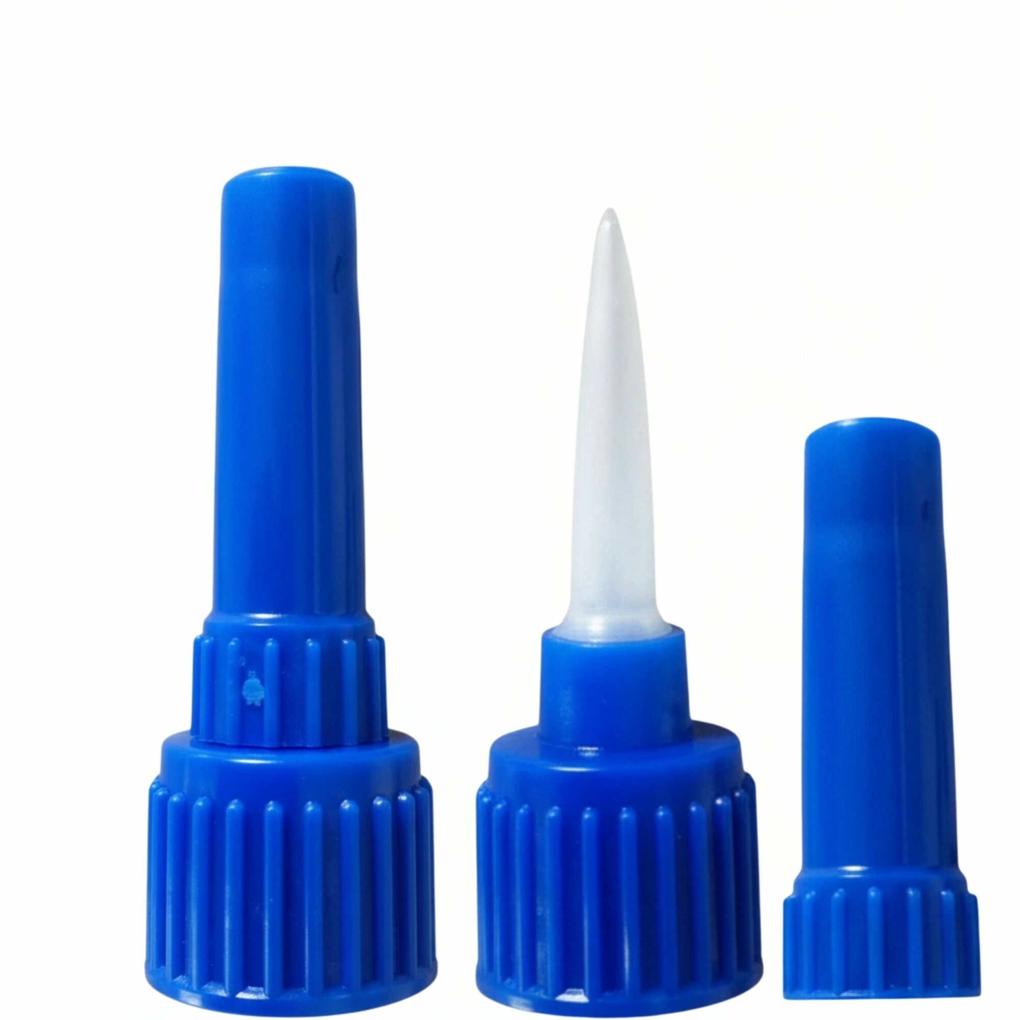 2x Ersatz Verschlusskappe für Ber-Fix Füllstoff, Spezialreiniger & Klebstoffentferner – Passend für Rundflaschen mit 18mm Geweinde (10g, 20g, 50g) nicht passend zu Ber-Fix Industriekleber in Ovalflasche