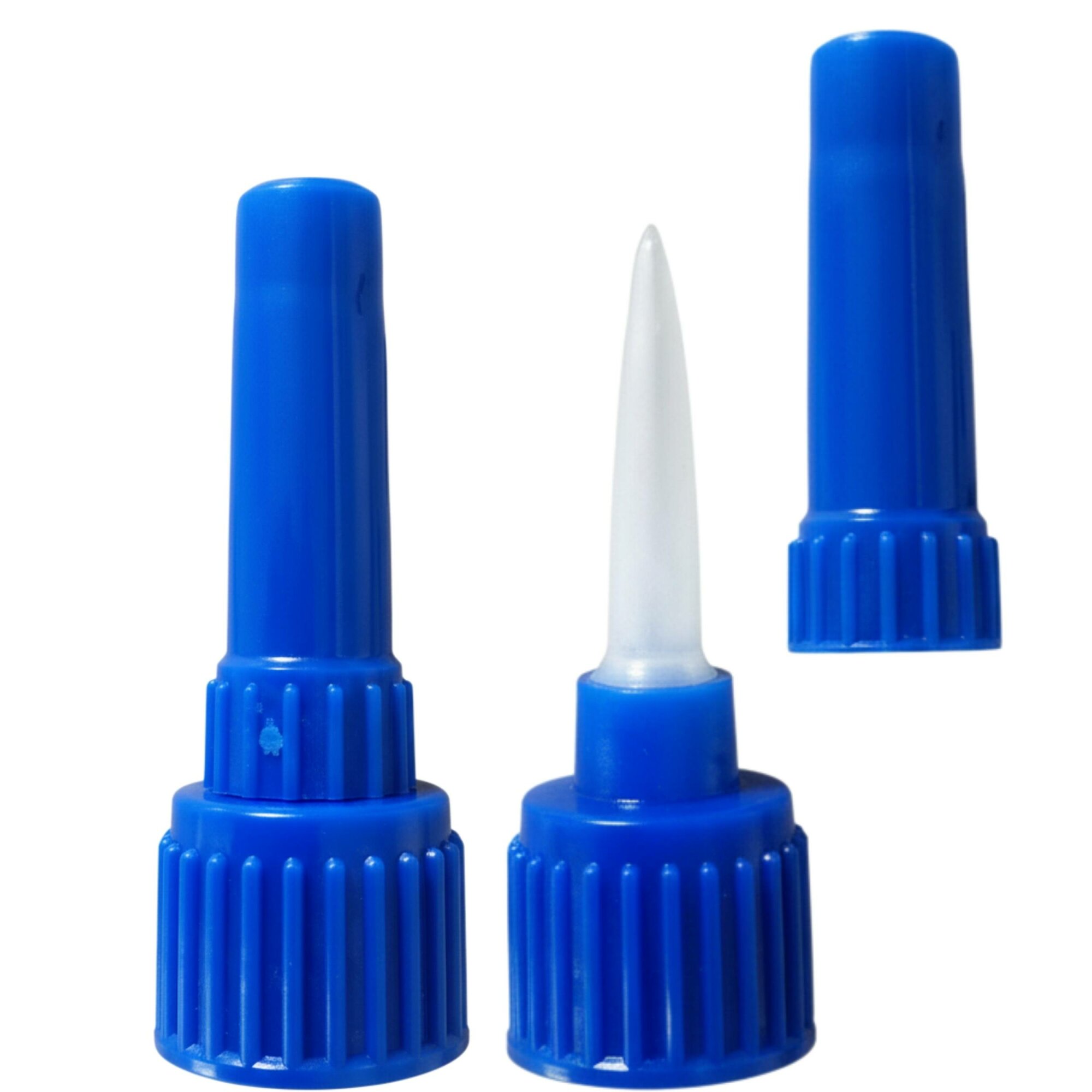 2x Ersatz Verschlusskappe für Ber-Fix Füllstoff, Spezialreiniger & Klebstoffentferner – Passend für Rundflaschen mit 18mm Geweinde (10g, 20g, 50g) nicht passend zu Ber-Fix Industriekleber in Ovalflasche