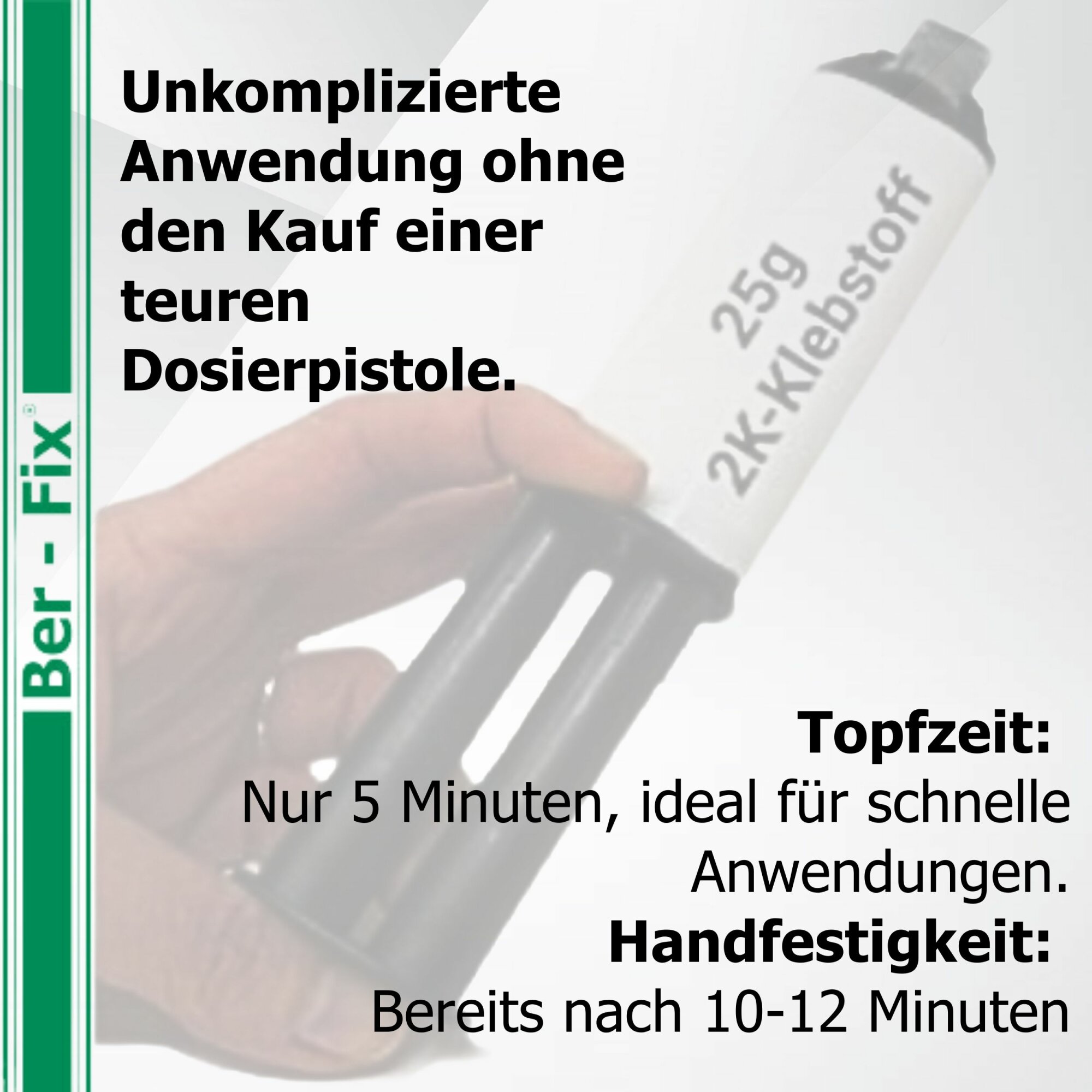 Ber-Fix® Epoxykleber 25g 5 Min. 14x + 10 Extra Düsen