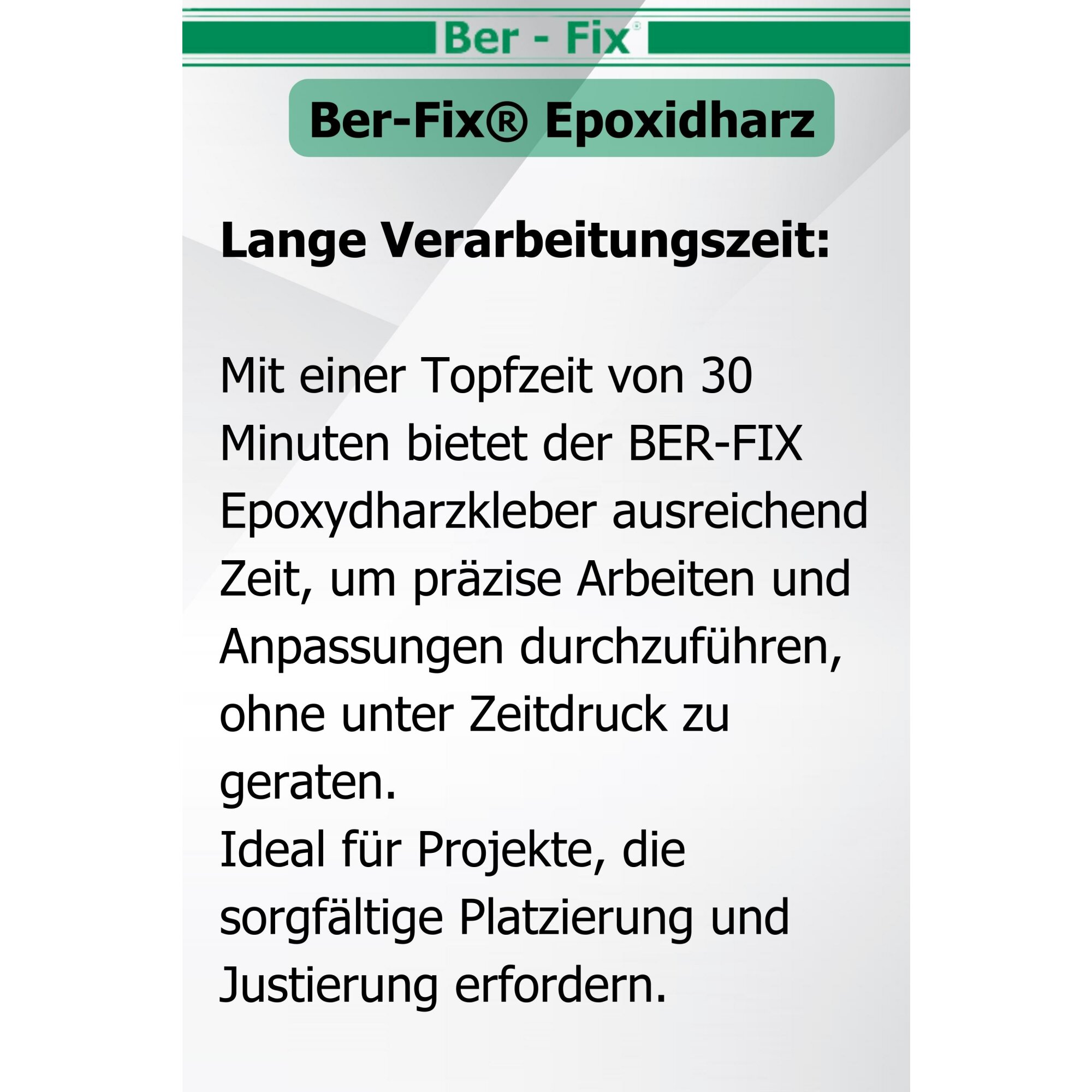 Ber-Fix® Epoxykleber 25g – 2K Epoxidharz-Kleber | Honigartige Konsistenz zum Kleben & Vergießen von Metall, Kunststoff & Holz 30 Min Kleber mehr Zeit für präzise Anwendungen 5 Spritzen im Spar-Pack + 10 Extra Düsen