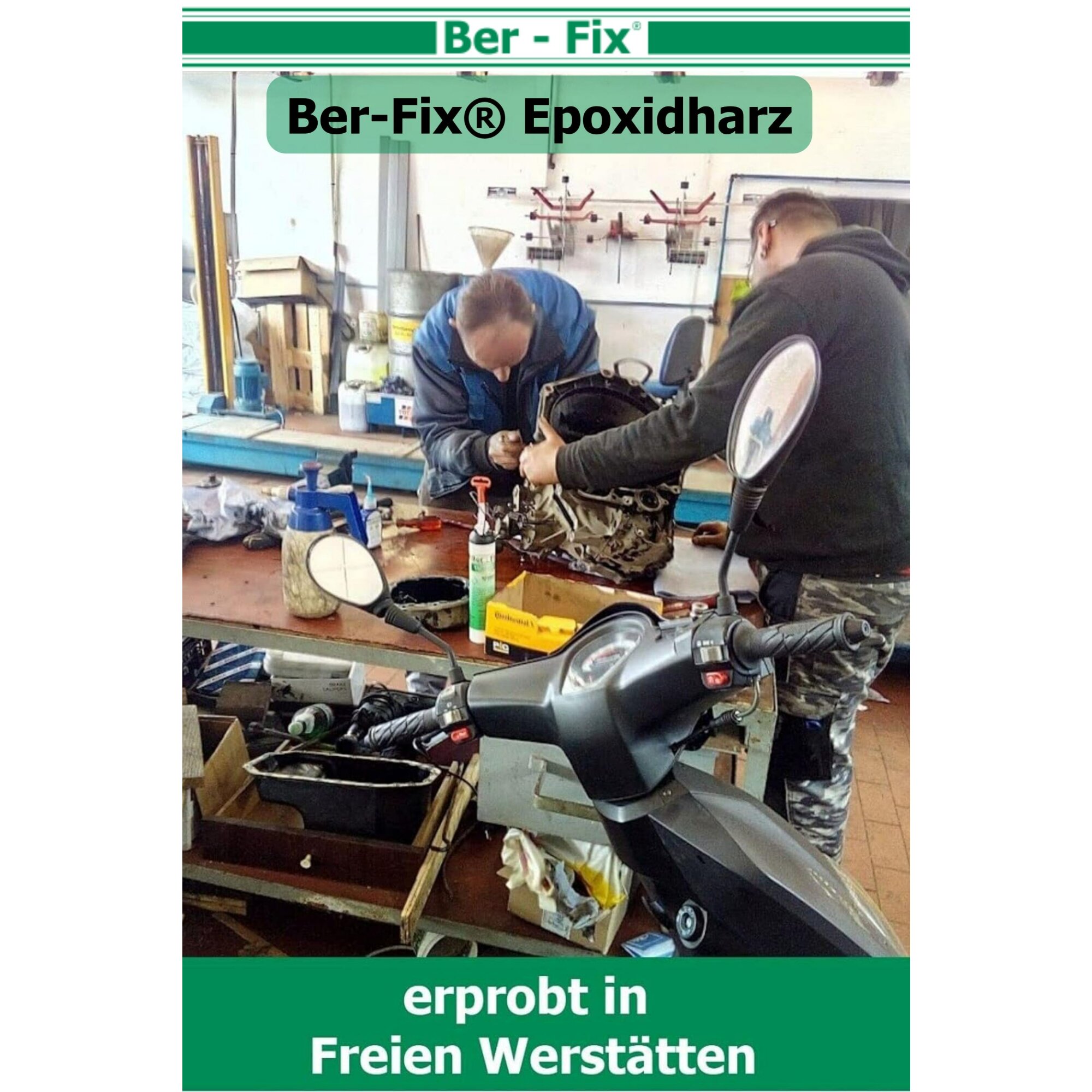 Ber-Fix® Epoxykleber 25g – 2K Epoxidharz-Kleber | Honigartige Konsistenz zum Kleben & Vergießen von Metall, Kunststoff & Holz 30 Min Kleber mehr Zeit für präzise Anwendungen 5 Spritzen im Spar-Pack + 10 Extra Düsen