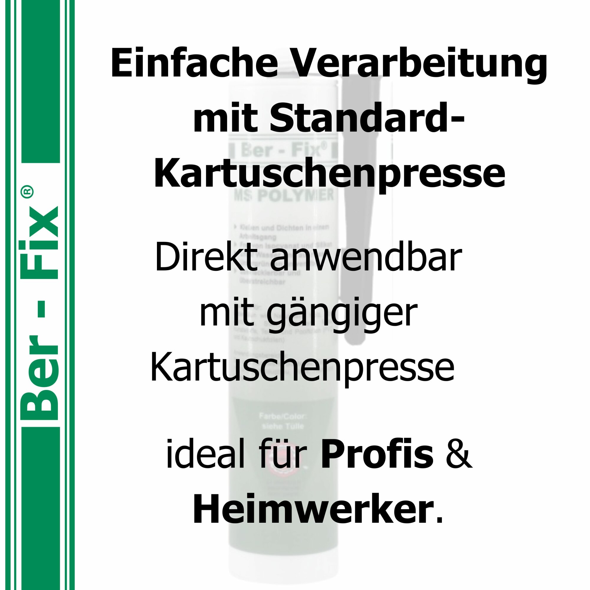Ber-Fix© MS-Polymer Schwarz 1x 290 ml – Teich-Notfallreparatur