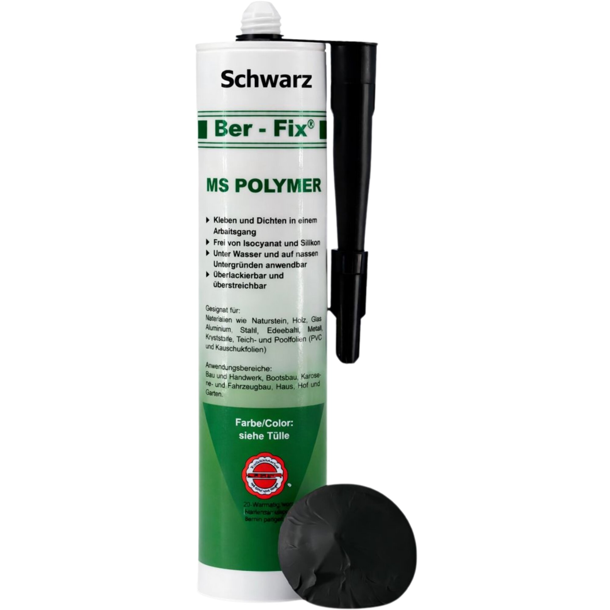 Ber-Fix® MS Polymer Schwarz – EPDM Kleber,...