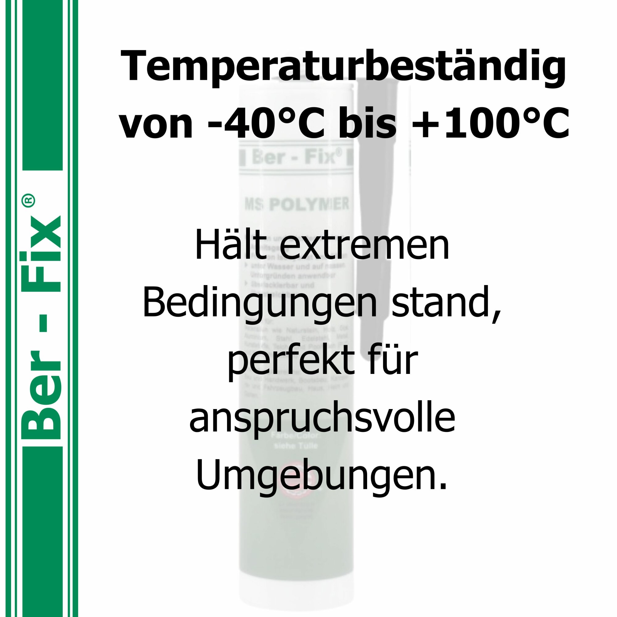 Ber-Fix® MS Polymer Schwarz – EPDM Kleber, Dachabdichtung & Karosserie Hybrid-Dichtstoff