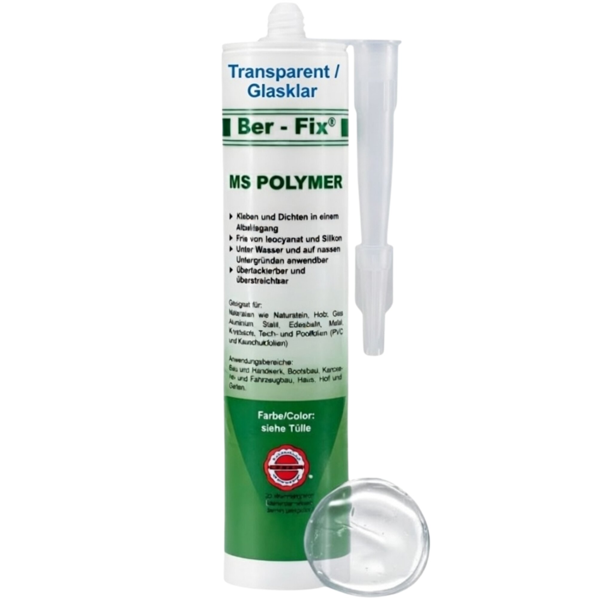 Ber-Fix® MS Polymer Transparent – Glaskleber,...