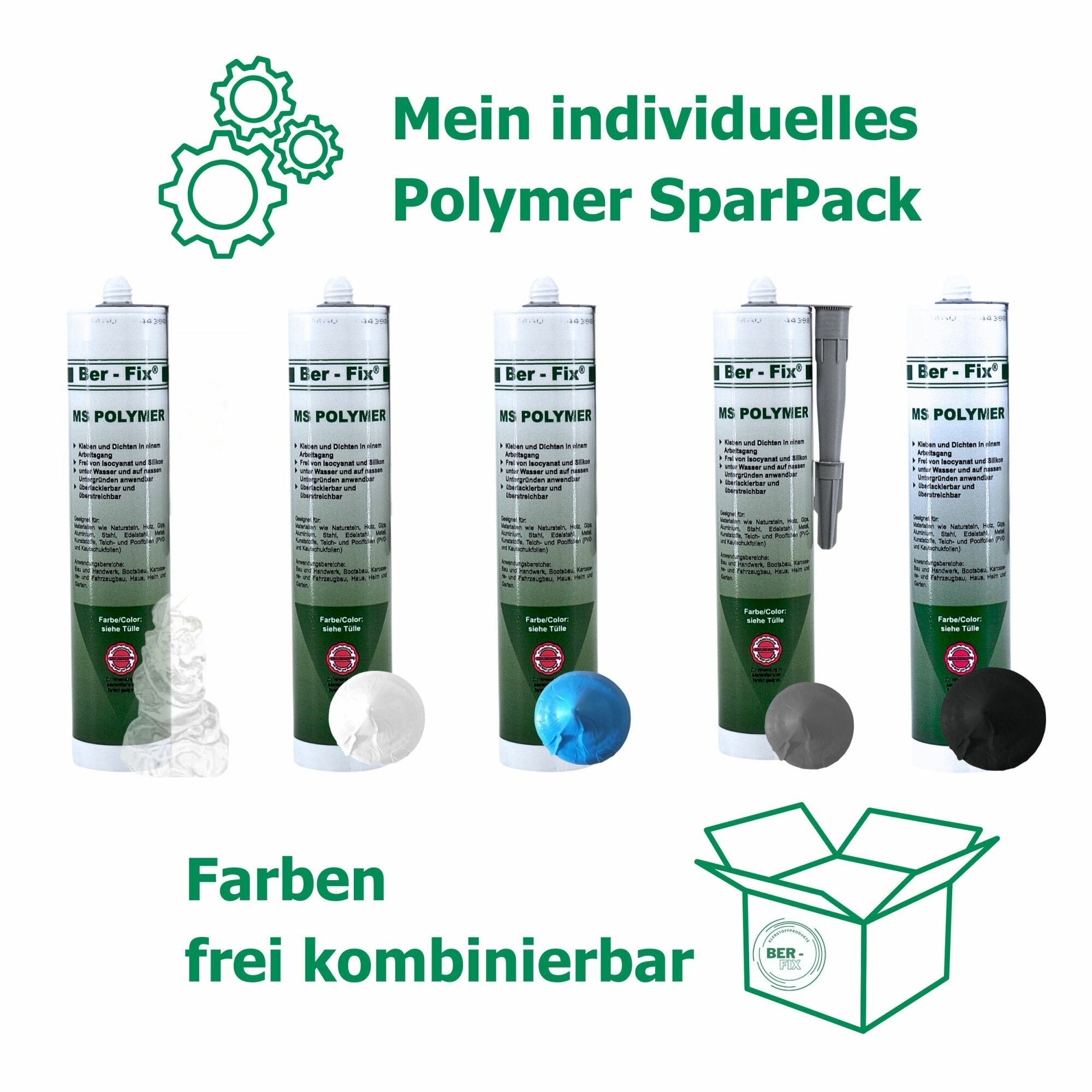 Ber-Fix® MS Polymer BUNT 5er Spar-Pack