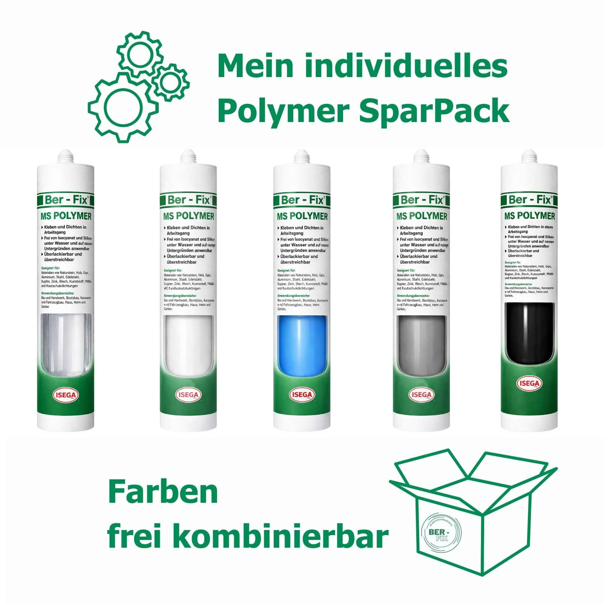 Ber-Fix® MS Polymer BUNT 5er Spar-Pack