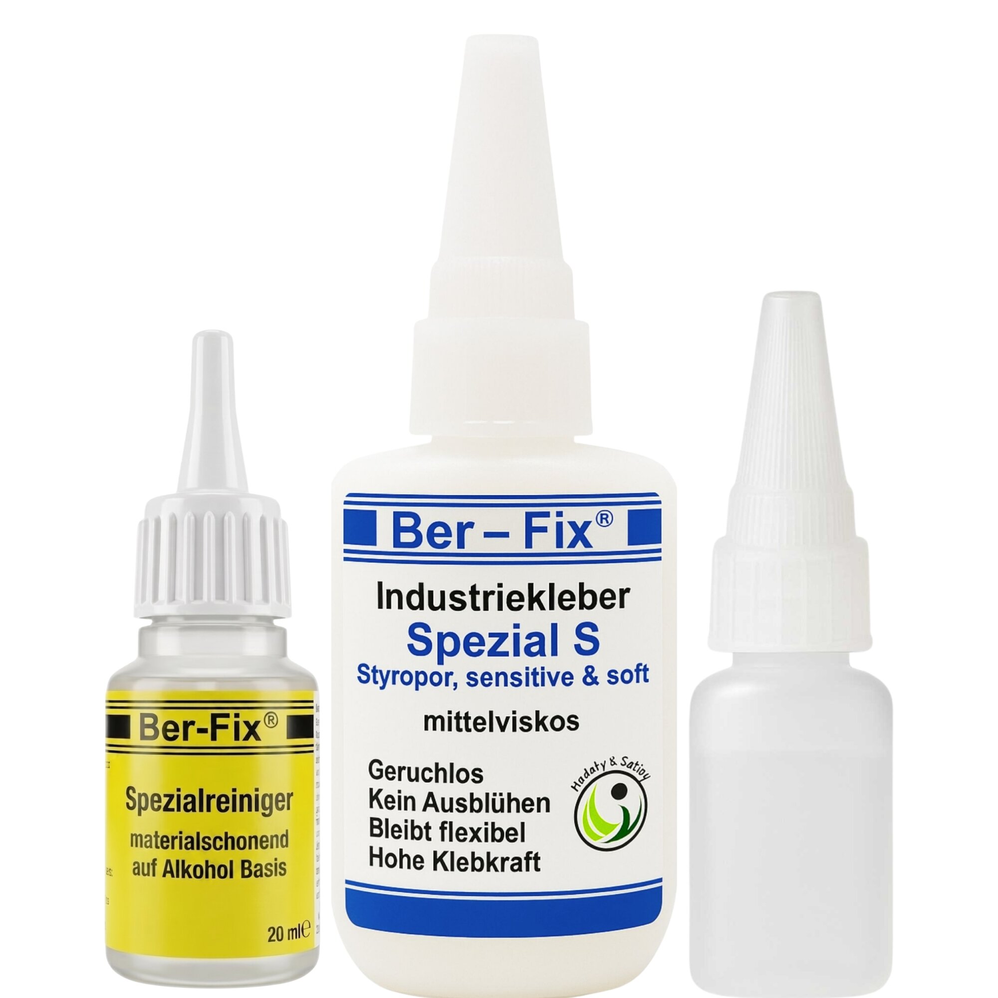 Ber-Fix® Industriekleber Spezial S 100mPas dickflüssig/mittelviskos 50g - mit"der Nadel im Verschluß" Sekundenkleber extra stark geruchsfrei blüht nicht aus