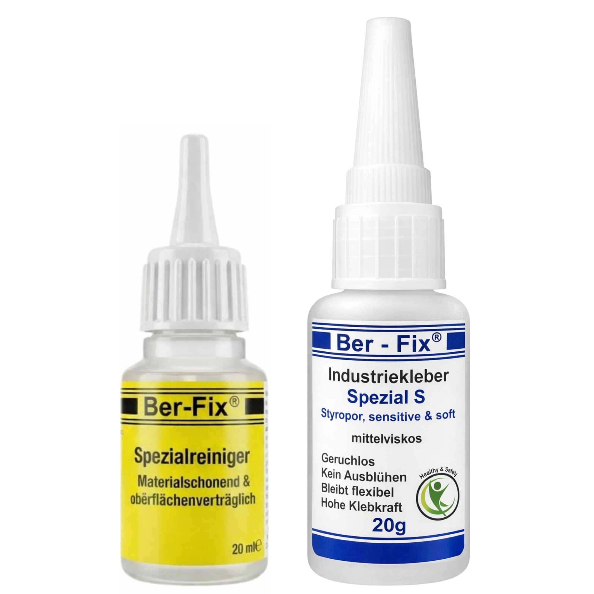 Ber-Fix© Industriekleber Spezial S 20g + 20ml Spezialreiniger