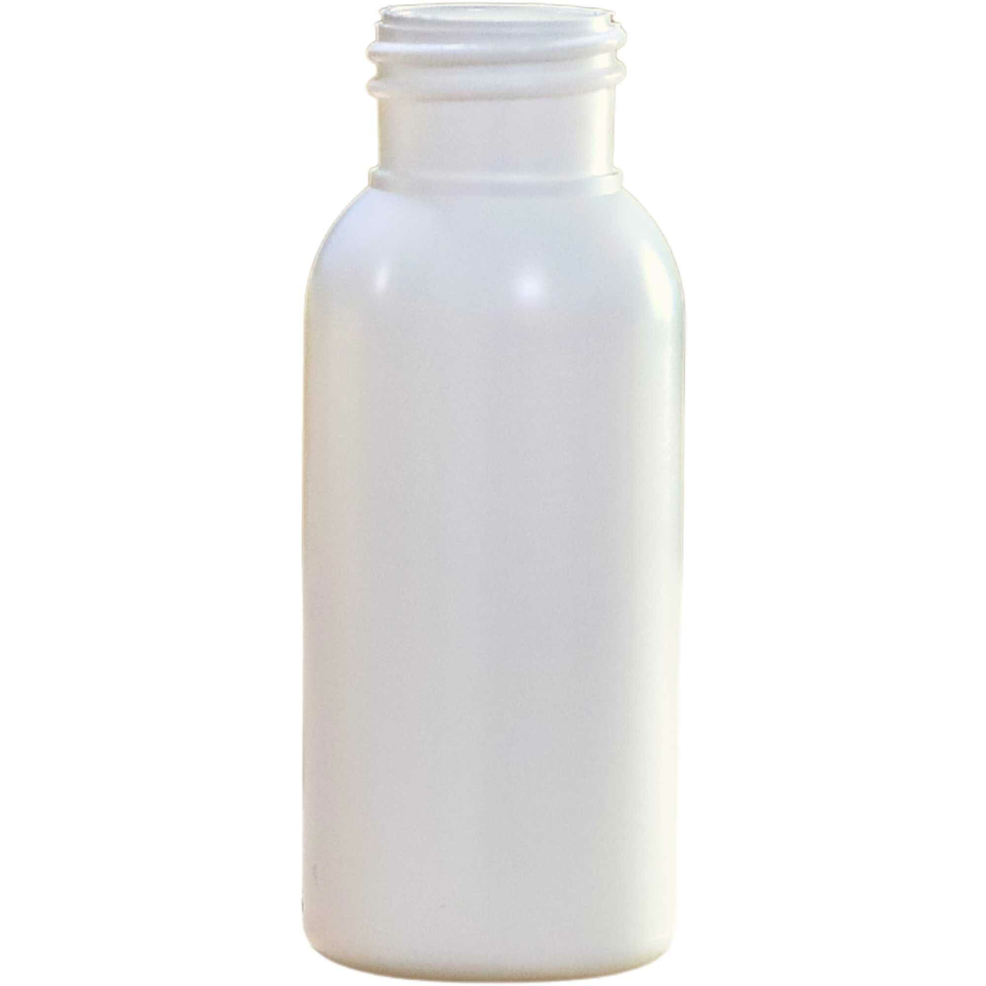 Ber-Fix Rundflasche Weiß 50 ml – Leerflasche 24/410 ohne Verschluss