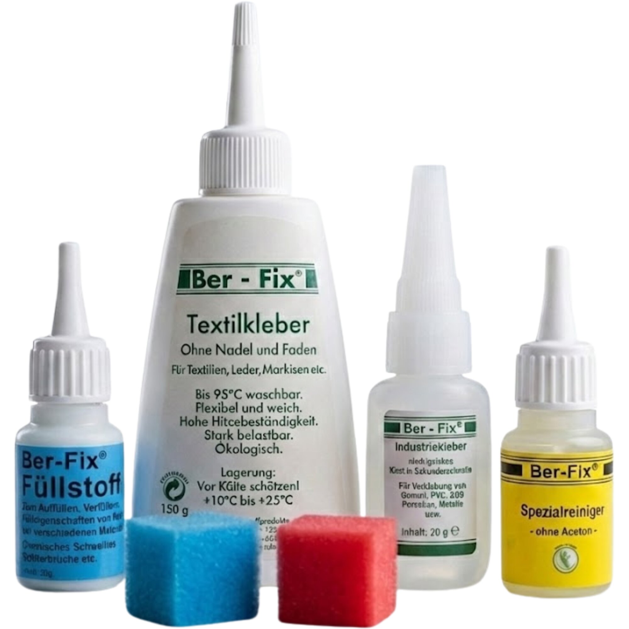 Spezial: (20g Ber-Fix® Industriekleber + 30g Füllstoff +150g Textilkleber)