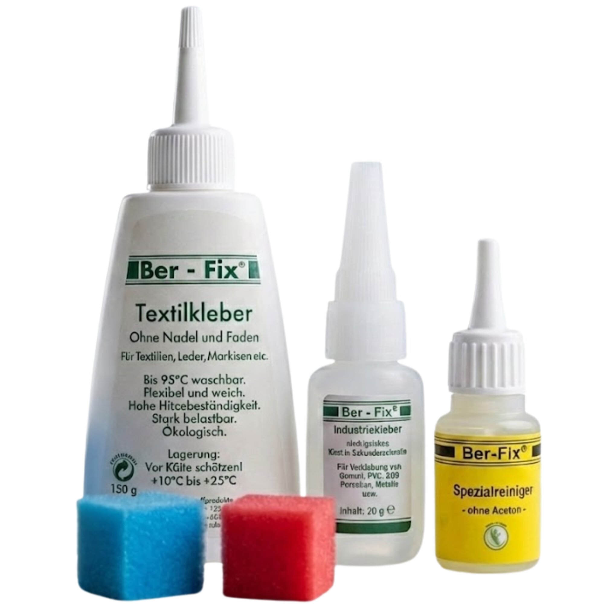 groß: (20g Ber-Fix® Industriekleber + 150g Textilkleber)